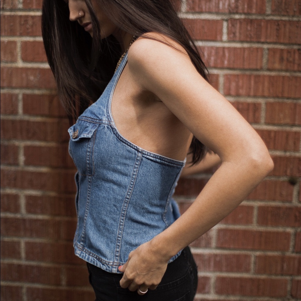 Levi’s denim halter top